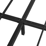 Mdhitsox Floating Bed Frame King, LED Bed Frame with Lights, Metal Platform Beds with Storage Bag, Heavy Duty Camas, No Box Spring Needed, Easy Assemble, Noise-Free, Black (King-2) Mdhitsox