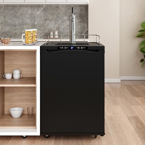 EdgeStar KC3000 Full Size Kegerator with Digital Display - Black EdgeStar
