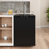 EdgeStar KC3000 Full Size Kegerator with Digital Display - Black EdgeStar