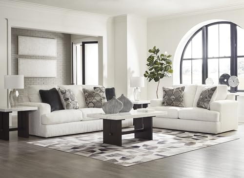 Signature Design by Ashley Karinne Coastal Sofa with Non-skid Legs, White Signature Design by Ashley