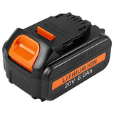 ARyee 6.0Ah Battery Replacement for Dewalt 20 Volt MAX Lithium Ion Battery DCB205 DCB200 DCB206 DCB206-2 DCB204 DCB204BT-2 DCB203 DCB201 with LED Indicator ARyee