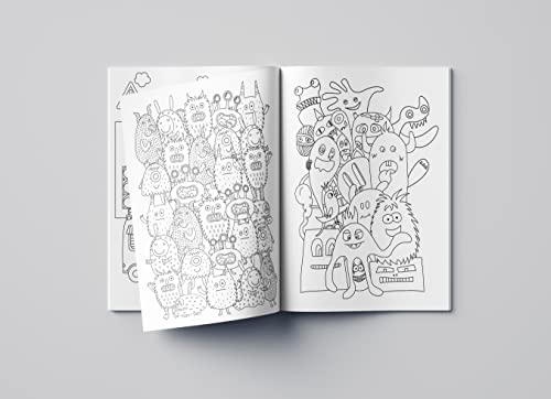 Doodle Coloring For Kids: Blue Edition WoodArtSupply