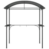 loibinfen Steel BBQ Grill Gazebo Shelter with Side Shelves, Steel Barbecue Grill Gazebo Tent, Outdoor BBQ Canopy with Side Shelves for Garden, Patio, Backyard, Anthracite 86.6"x45.3"x90.6" loibinfen