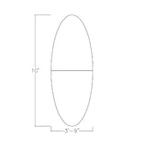 8 Person Oval Shaped Conference Table with Data and Electric | Brushed Silver Metal T Base | Scratch-Resistant | Meeting Table for Offices, Training Rooms, & Homes | Asian Night - 10ft SKUTCHI DESIGNS INC.