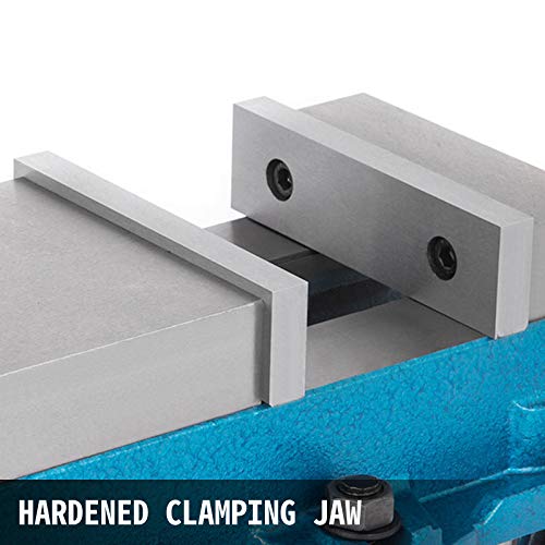 Happybuy 6 Inch Heavy Duty Milling Vise Bench Clamp Vise High Precision Clamping Vise 6 Inch Jaw Width with 360 Degrees Swiveling Base CNC Vise Happybuy