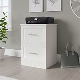 Realspace® 17" D Vertical 2-Drawer File Cabinet, White Realspace