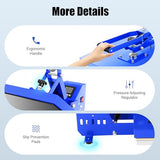 Heat Press Machine 16x20, 1600W Auto Open Clamshell T-Shirt Printing Press, Commercial Hot Transfer Machine with 0-400°F Digital Control for T-Shirts, Clothing, Bags, Mouse Pads DNYSYSJ