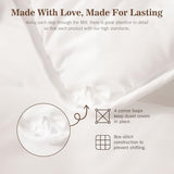 KUSNUG Climaloft Hybrid Wool Comforter Twin Size with 100% Organic Cotton, Hypoallergenic Down Alternative Luxury Duvet Insert with Tabs, Temperature Regulating All-Season Bedding, White KUSNUG