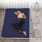 Dr.Futon Japanese Floor Futon Mattress Extra Thick Folding Roll Up Bed Topper Mat for Guest,Lounger and Tavel Dr.Futon