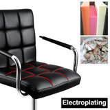 Yaheetech Desk Chair - Office Chair with Arms/Wheels for Students Swivel Faux Leather Home Computer Black Yaheetech