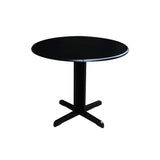 International Concepts Dual Drop Leaf Dining Table, 36-Inch, Black IC International Concepts