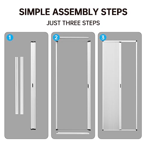 MaKefeile No-Drilling Interior Accordian Door,Sliding Folding Door with Aluminum Frame and Blackout Cellular Fabric, Room Divider Panels for Patio Closet Barn Hallways Shower Doors, Customize, Black MaKefeile