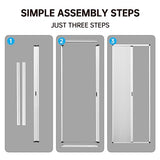 MaKefeile No-Drilling Interior Accordian Door,Sliding Folding Door with Aluminum Frame and Blackout Cellular Fabric, Room Divider Panels for Patio Closet Barn Hallways Shower Doors, Customize, Black MaKefeile