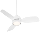 Casa Vieja 36" Verdin Modern Indoor Outdoor Ceiling Fan 3 Blade LED Light Remote Control Matte White Finish Blades Bedroom Patio Living Room Kitchen Porch Damp Rated Decorative Dimmable Garage Casa Vieja