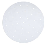 100 Pack Round Air Fryer Liners with Holes for Air Fryer Basket, Dumpling Paper, 10 Inch Perforated Bamboo Steamer Liner Sheets for Baking (White) Juvale