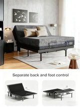 Ciays NS0 Twin XL Smart Adjustable Bed Base with Dual Motor, Wireless Remote, Zero Gravity & Anti-Snore Modes, Under Bed Lighting, and 4 USB Ports. It's Designed for a Quick 3-Minute Assembly. Ciays