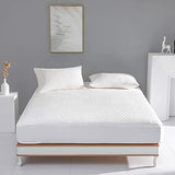 King Size Waterproof Mattress Protector Fitted Mattress Pad Cover with Deep Pocket Up to 18'' Reaks