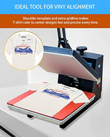 VCHOMY Heat Press Mat Double Sided12 x 12" with 5 Tshirt Guide Rulers for Cricut Easypress, Ironing Pad for DIY Sublimation HTV Vinyl Transfer VCHOMY