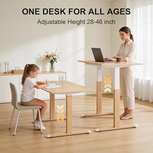 Fromann Dual Motor Standing Desk Frame, Electric Height Adjustable Desk Legs, Stand up Desk Base for Home Office Workstation, 270 lbs Weight Capacity, Max 36'' x 84'' Desktop, White Frame Only Fromann