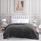 Casa Platino Twin Duvet Insert - Soft Blankets Lightweight Twin Size Bedding, Cooling Pre-Washed - Down Alternative Blanket - Charcoal Casa Platino