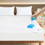 King Size Mattress Cover Protector 100% Waterproof Noiseless Mattress Topper Pad Bed Sheets Fitted up to 18'' Breathable Terry Ultra Soft & Skin-Friendly Mattress Protector King Machine Wash SPRINGSPIRIT