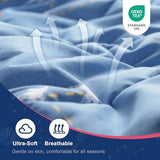 Kivik Weighted Blanket 7 lbs, 41" x 60" Blue Moon Stars Planet Weighted Blankets for Small Single/Twin Size Bed, All-Season Breathable Soft Cute Heavy Throw Blanket for Calming & Sleep, Washable Kivik