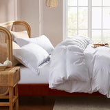 Nestl Twin Duvet Cover Set - Soft Double Brushed White Duvet Cover Twin/Twin XL, 2 Piece, with Button Closure, 1 Duvet Cover 68x90 inches and 1 Pillow Sham Nestl