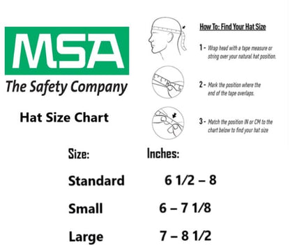 MSA 475407 Skullgard Full-Brim Hard Hat with Fas-Trac III Ratchet Suspension | Non-slotted Hat, Made of Phenolic Resin, Radiant Heat Loads up to 350F - Standard Size in Natural Tan - WoodArtSupply