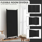 Kecreque Room Divider 3 Panel Room Dividers and Folding Privacy Screens with 4 Curved Metal Feet Partition Wall Divider,Cubicle Wall for Office Partitions,Bedrooms, Dining Rooms, Dorm Rooms Kecreque