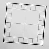 Make Your Own Board Game Kits (Bundle of 4) with 18"x18" Quad Fold Board with Printed Frame Bare Games