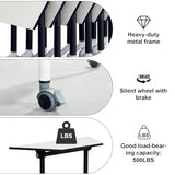 Modular Conference Table,Mobile Conference Room Training Room Tables with Wheels,Foldable Meeting Table Rolling Seminar Table for Office,Modern Flip Top Training Meeting Tables,Suitable 2-10 people(4) MSFDC