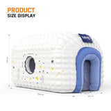 Inflatable Nightclub Party Tent 26.6X16.4X13.5Ft Blower-Inflated, Waterproof Interior Exterior Includes Pull-Rope Stakes Wind and Rain Resistant for Events and Parties JIYANG