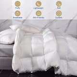 MH MYLUNE HOME Down Alternative Comforter Queen Size, Winter Warm Duvet Insert Fluffy Bed Comforter Insert White Baffle Box Stitched with Corner Tabs, Queen MH MYLUNE HOME