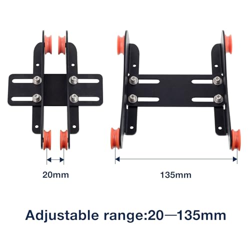 UniTak3D Ender 3 Metal Filament Spool Holder Upgrade Adjustable Roller Bracket with Bearing for TPU/PLA/ABS/PETG/Nylon/Wood Filament for Creality Ender 3 V2,Ender 3 Pro,Ender 5,CR10 3D Printers UniTak3D