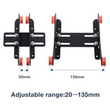 UniTak3D Ender 3 Metal Filament Spool Holder Upgrade Adjustable Roller Bracket with Bearing for TPU/PLA/ABS/PETG/Nylon/Wood Filament for Creality Ender 3 V2,Ender 3 Pro,Ender 5,CR10 3D Printers UniTak3D