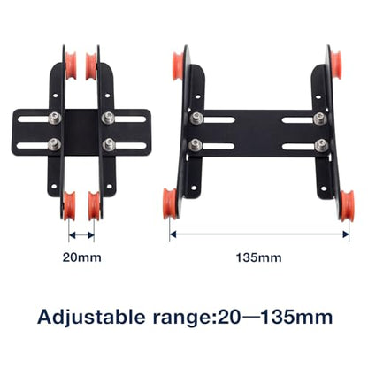 UniTak3D Ender 3 Metal Filament Spool Holder Upgrade Adjustable Roller Bracket with Bearing for TPU/PLA/ABS/PETG/Nylon/Wood Filament for Creality Ender 3 V2,Ender 3 Pro,Ender 5,CR10 3D Printe - WoodArtSupply