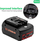 sypousy Bosch 18V Battery, BAT609 Battery,18V Bosch Replacement Battery,5000mAh Lithium Battery for BAT610G BAT618G BAT619 BAT621 BAT620 Cordless Power Tool Battery (1) sypousy