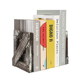 J JACKCUBE DESIGN Rustic Bookends 1 Pair, Decorative Farmhouse Bookend for Heavy Books Magazine DVD on Desk Table Shelf - MK709A J JACKCUBE DESIGN