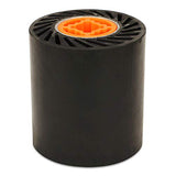 BHA Rubber Expanding Drum for Abrasive Sanding Bands, 3.5" x 4" with 3/4" Quad Keyway BHA