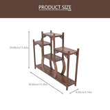 Cabilock Home Decor Home Decor Stand Coffee Table Desk Wooden Display Rack Wooden Display Base Oriental Plant Holder Curio Stand Curio Storage Rack Cabilock