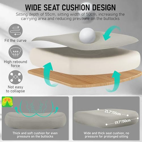 BESTFAIR High Back Ergonomic Office Chair, Breathable Mesh Desk Chair with Lumbar Support, Adjustable Headrest, Flip-up Armrests, Computer Gaming Chair, (LightGray, 1Pack) BESTFAIR