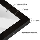 wallsthatspeak 19.25x26.75 Black Picture Frame for Puzzles Posters Photos or Artwork wallsthatspeak