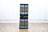 Leewadee - Foldable Floor Mattress - Japanese Roll Up Futon -Trifold Tatami Mat- Guest Floor Bed - Camping Mattress - Thai Massage Mat, Kapok Filled, 75 x 39 inches, Blue Leewadee