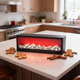 steladomus Faux LED Fireplace with Electric Fireplace Logs, ONLY Light NO Heat decorativa chimenea para sala, Portable Artificial Fire Place USB/Battery Operated, Fake Flame Effect Decor steladomus