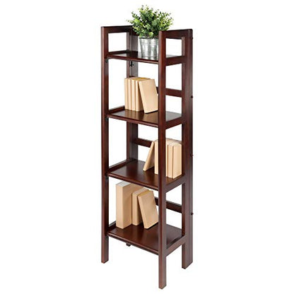 Winsome Wood Terry Shelving, Walnut - WoodArtSupply