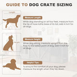 Large Dog Crate Furniture for 2 Dogs, 94.5" L Double Dog Kennel Furniture with Sliding Barn Door & Removable Bowl Drawers and Room Divide for Large & Medium Breeds MOWPEX