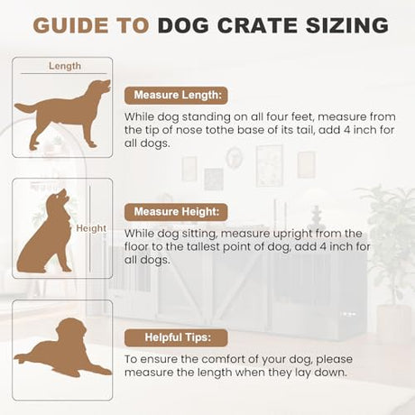 Large Dog Crate Furniture for 2 Dogs, 94.5" L Double Dog Kennel Furniture with Sliding Barn Door & Removable Bowl Drawers and Room Divide for Large & Medium Breeds MOWPEX