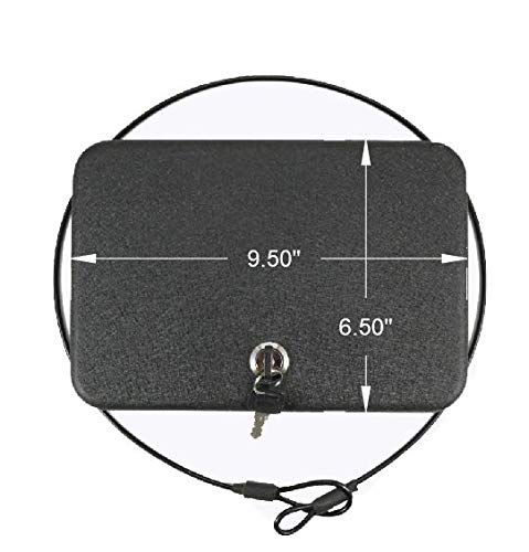 FSDC (Firearm Safety Devices - FSDC-MLC5200 Keyed Steel Lockable Gun Case & Security Box – Heavy-Duty Powder Coated Steel – TSA Approved – Compact for Easy Storage FSDC