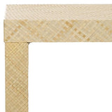 SAFAVIEH Home Collection Apis Natural Raffia 2-Shelf Console Table for Entryway, Living Room, Foyer SAFAVIEH