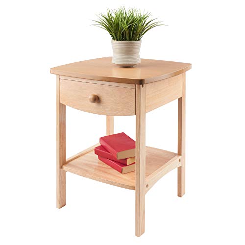 Winsome 82218 Wood Claire Accent Table, Natural 18 inches - WoodArtSupply